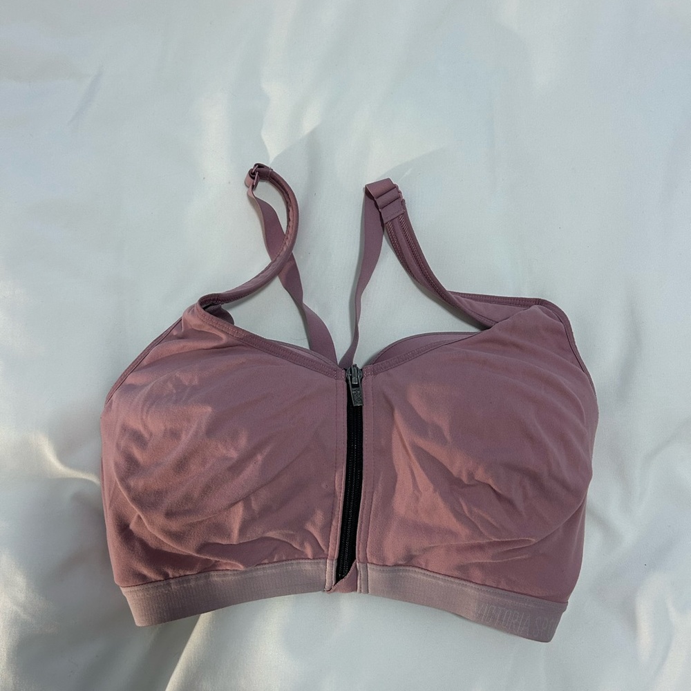 Victoria's Secret Dusty Rose Zip-Front Bra